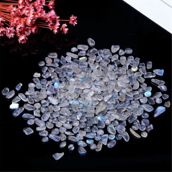 100g+ Natural Gray Moonstone Rough Gravel,Quartz Crystal,Rough Crystal,Rolling Stones,Degaussing Crystal,Mineral Specimens,Crystal Heal