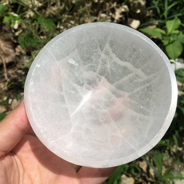 180g+ Natural Selenite Bowl,Geometry,Quartz Crystal Ceramics,Gypsum,Crystal Bowl,Crystal Ashtrays,Energy Crystal,Crystal Chakra,Crystal Heal