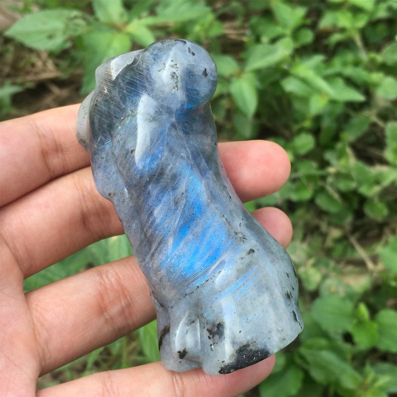 1PC Natural Labradorite Male Models,Quartz Crystal Man,Crystal Heal,Crystal Energy,Mineral Specimen,Crystal Sculpture,Quartz Palm Stone image 9