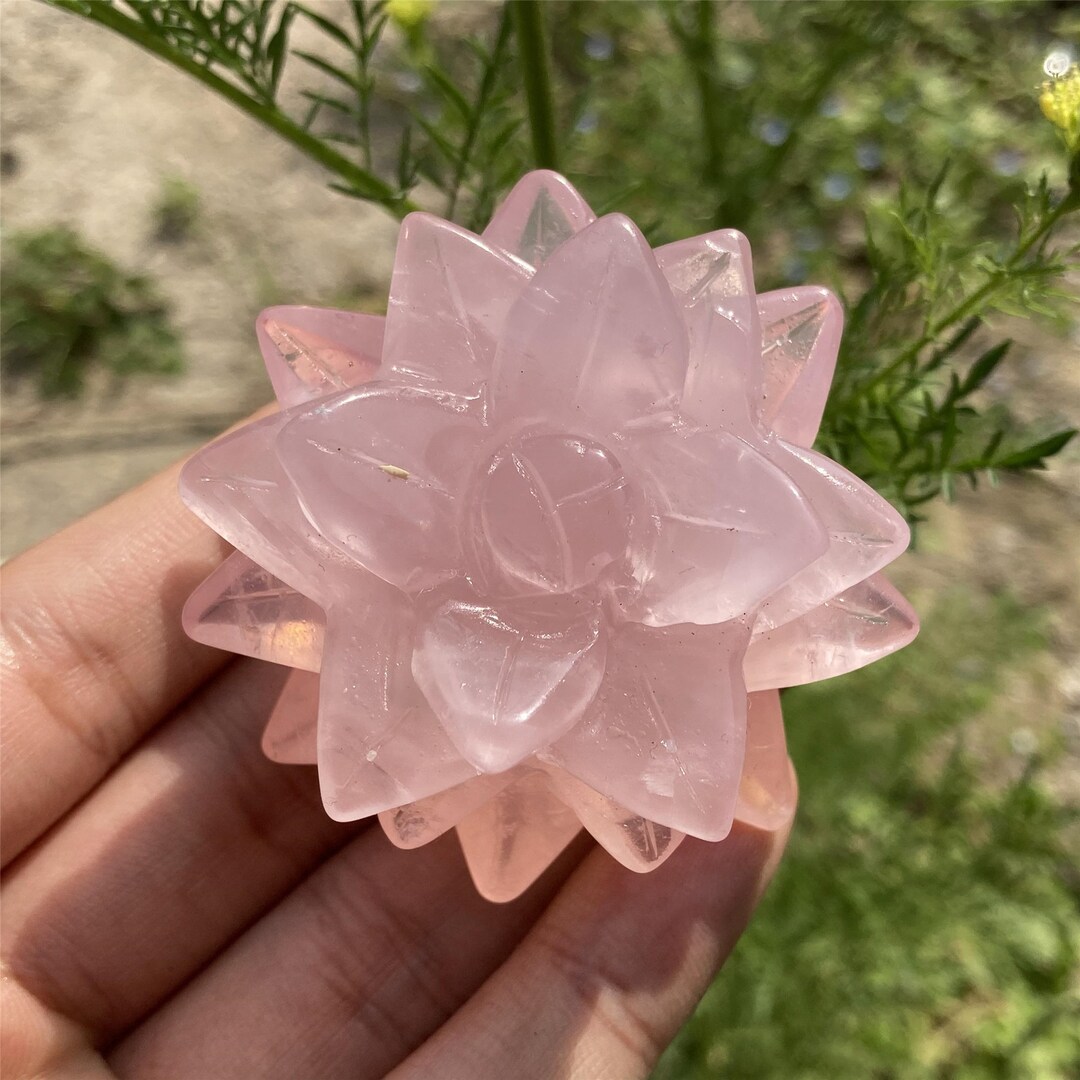 Natural Rose Quartz Flowers,quartz Crystal Botany,mini Flowers,crystal