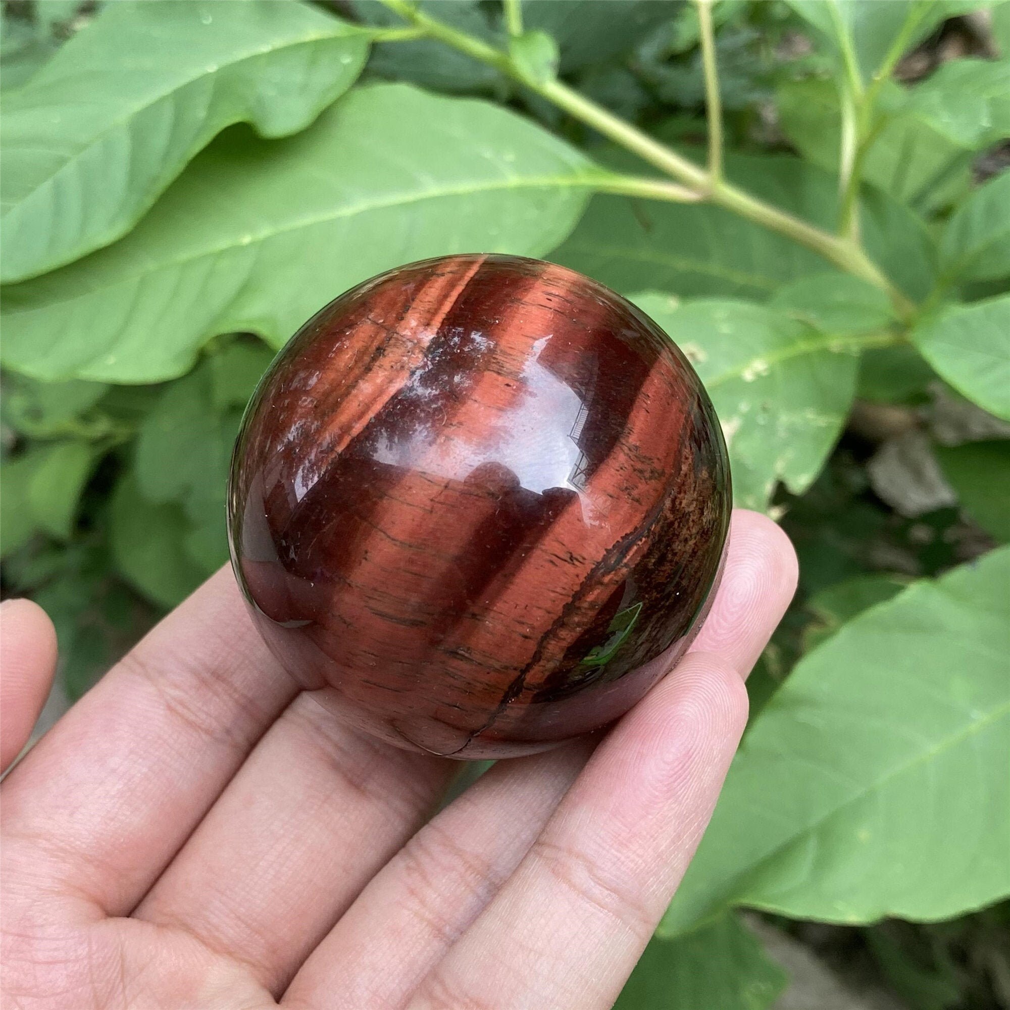 50mm Natural Red Tiger Eye Jasper BallQuartz BallCrystal Etsy