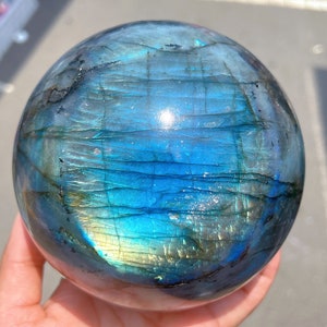 Natural labradorite ball,Quartz crystal sphere,Home decoration,rock,stone,gem,mineral specimens,Spectrolite,Reiki Healing