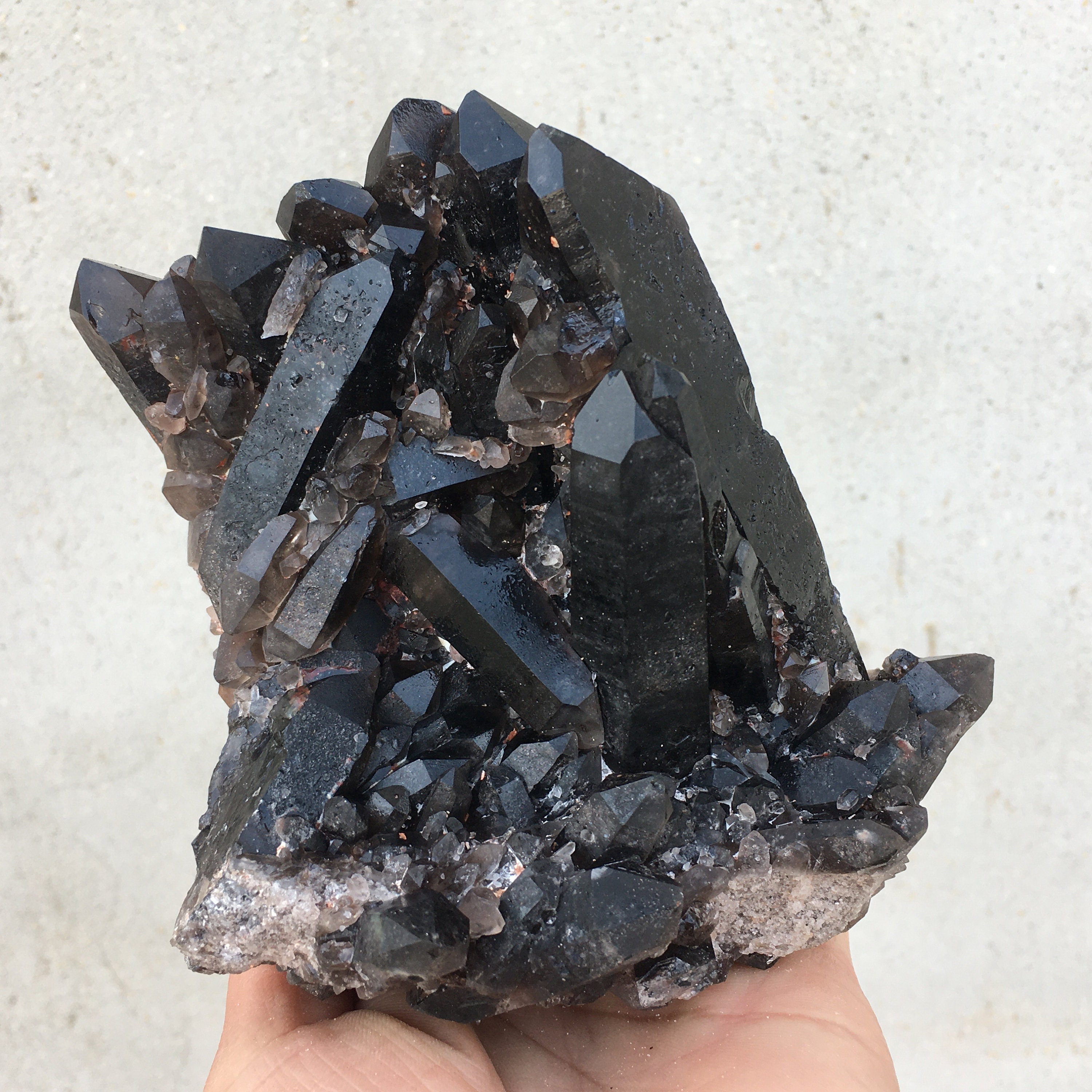 1.87LB Natural Black Quartz ClusterSmoky Quartz Crystal Etsy