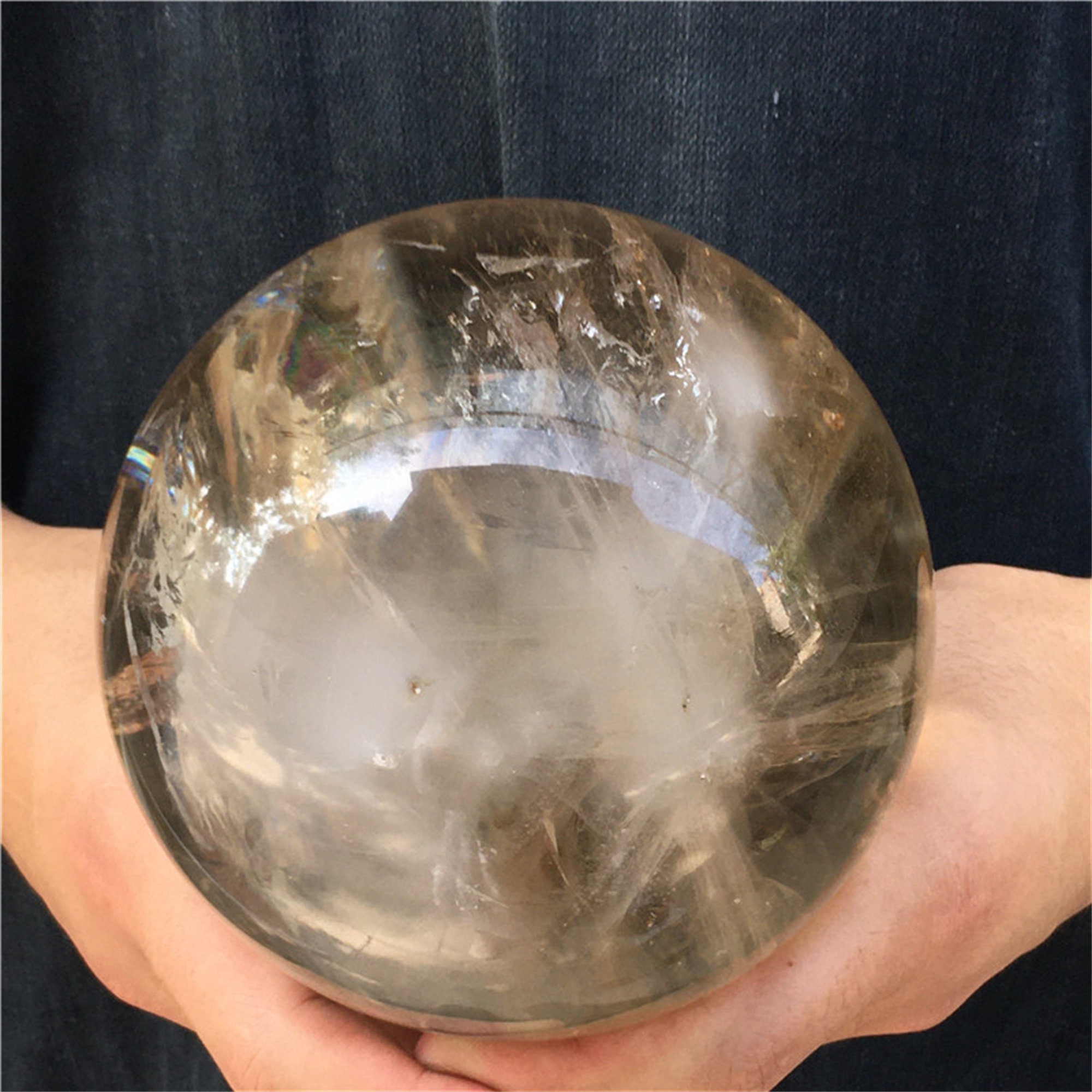 6.6LB Natural Smokey Quartz Spherequartz Crystal Spherehome Etsy