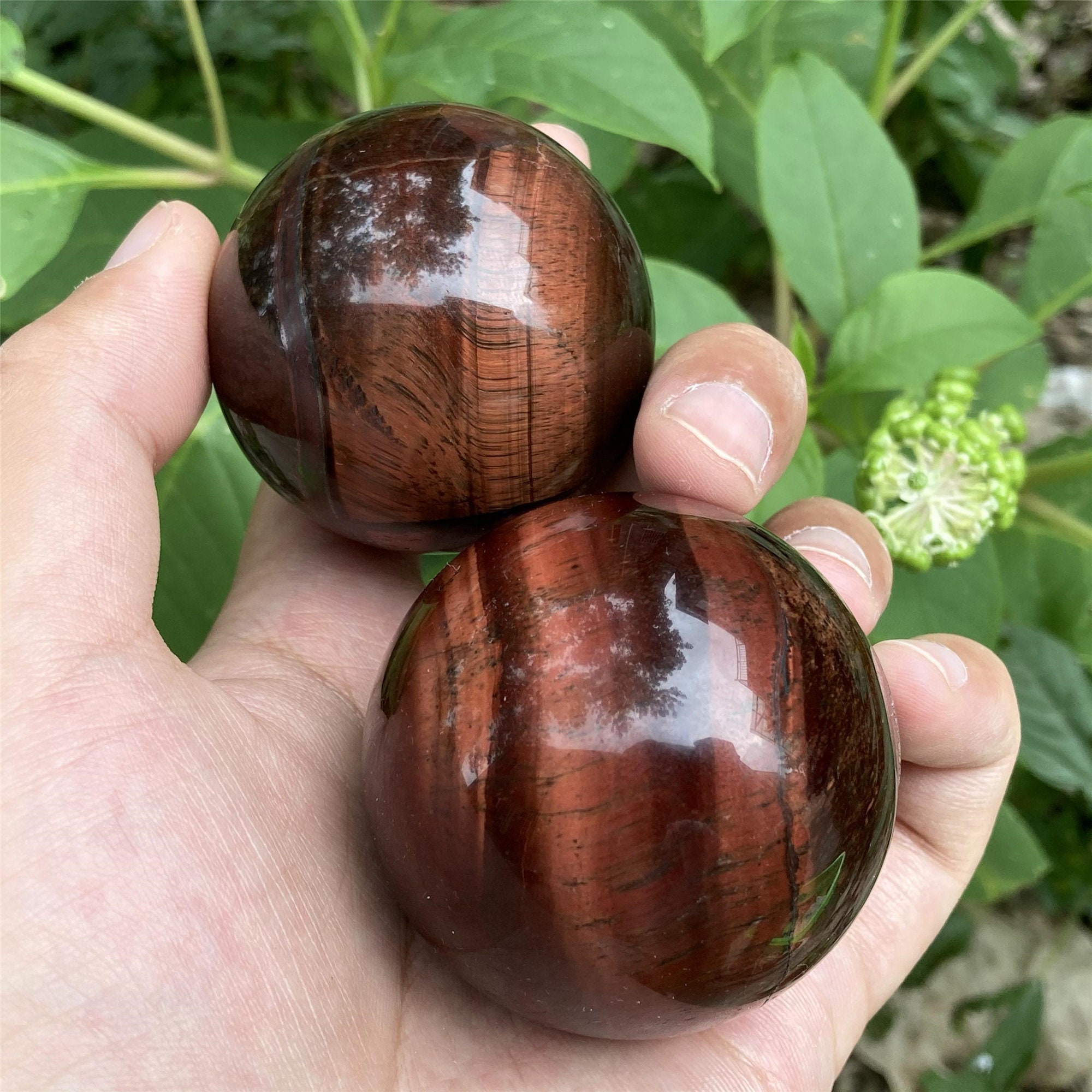 50mm Natural Red Tiger Eye Jasper BallQuartz BallCrystal Etsy