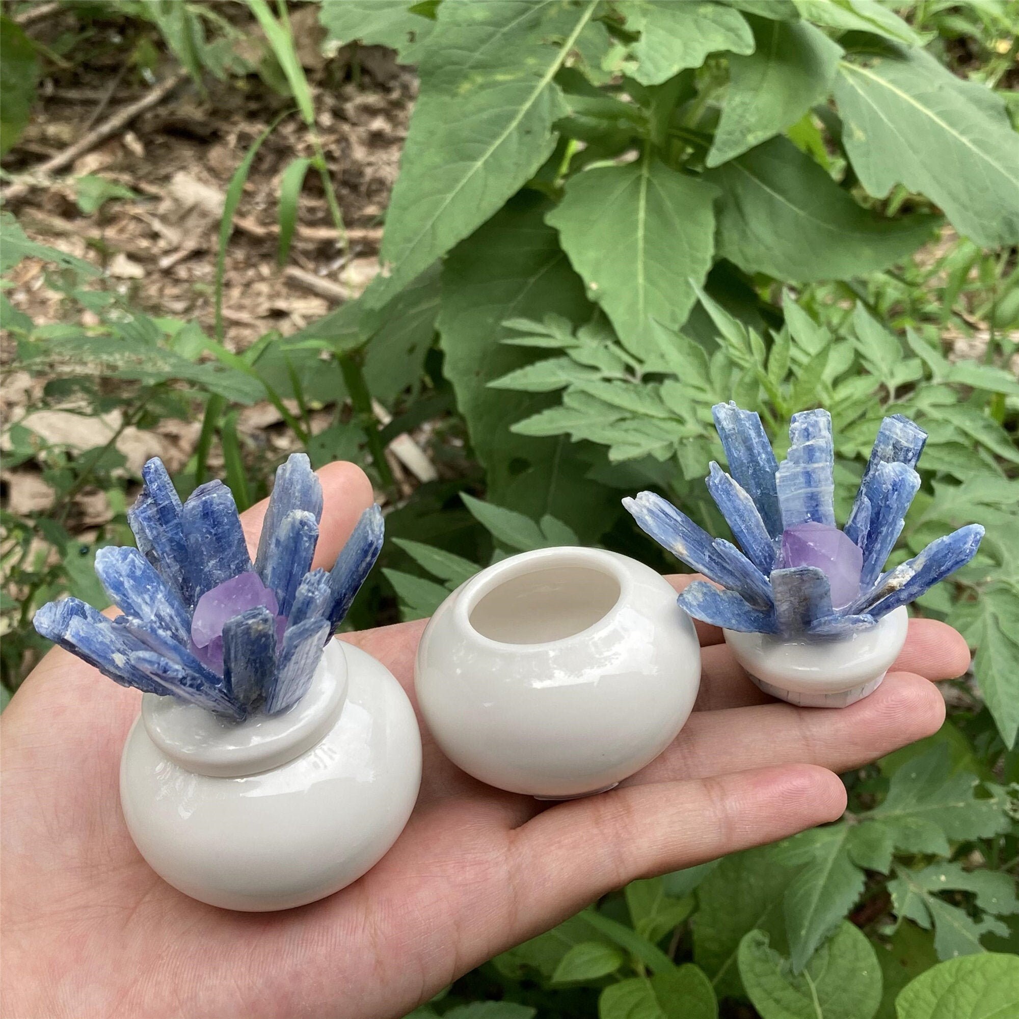 1PC 2.5 Natural Crystal FlowerpotCrystal Etsy