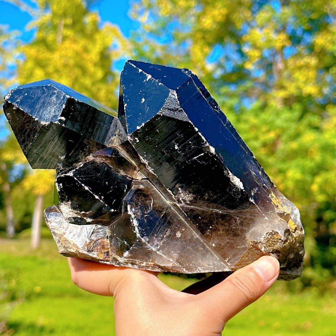 Natural Smoky Quartz Cluster,black Crystal Cluster,crystal Cluster