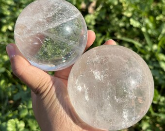 Crystal Ball,Clear Quartz Sphere,Quartz Crystal Sphere,Enhance Your Meditation and Manifestation Practices,Crystal Gifts,Energy Healing