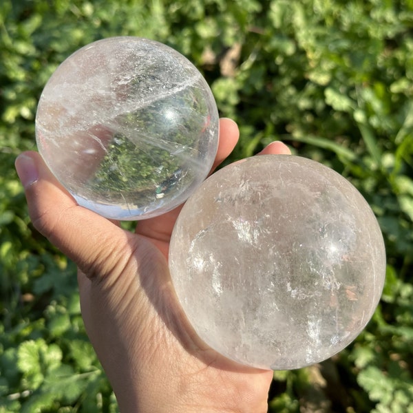 Crystal Ball,Clear Quartz Sphere,Quartz Crystal Sphere,Enhance Your Meditation and Manifestation Practices,Crystal Gifts,Energy Healing