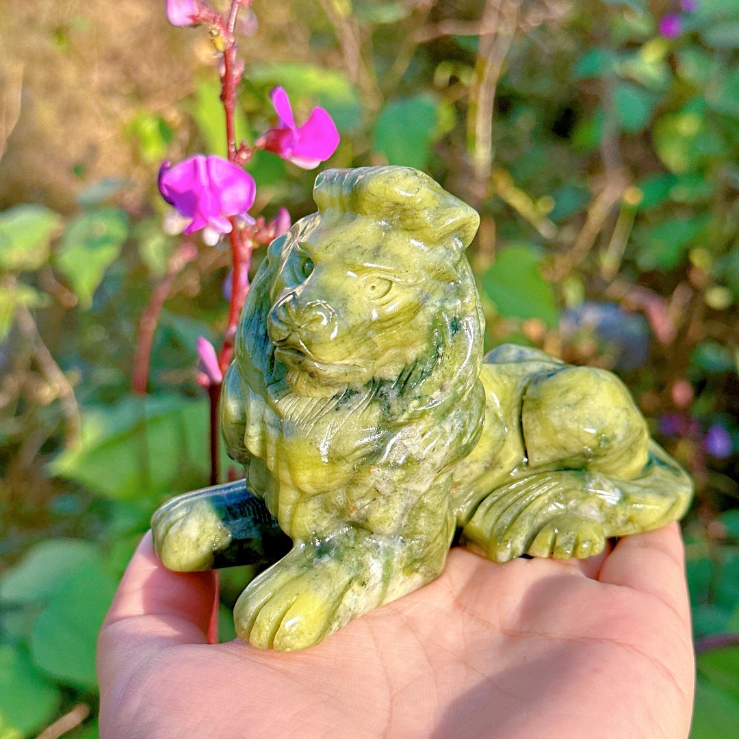 Natural Hsiuyen Jade Lion,quartz Crystal Skull,mineral Specimens