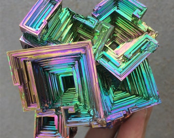 450G+ 1pc Bismuth Ore,Quartz Crystal Specimen,rock,stone,gem,Mineral Specimen,Crystal Tower,Home decoration,Reiki Healing