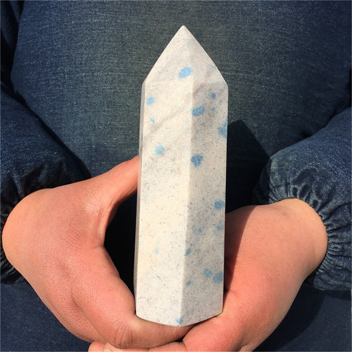 1.45LB Natural K2 Quartz Crystal ObeliskCrystal Wand Etsy