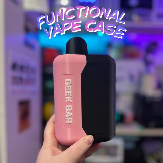 geek bar thc pen Functional Comically Large Vape CASE Select Flavor ::OMG B– Pop Cream Strawberry B Pop Geek