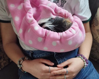 Bonding Scarf, Small Pet Sling Carry Bag, Guinea Pig Sling, Rat Carry Pouch, Ferret, Hedgehog, Sugar Gilder, Kitten, Small Pet Bonding Pouch