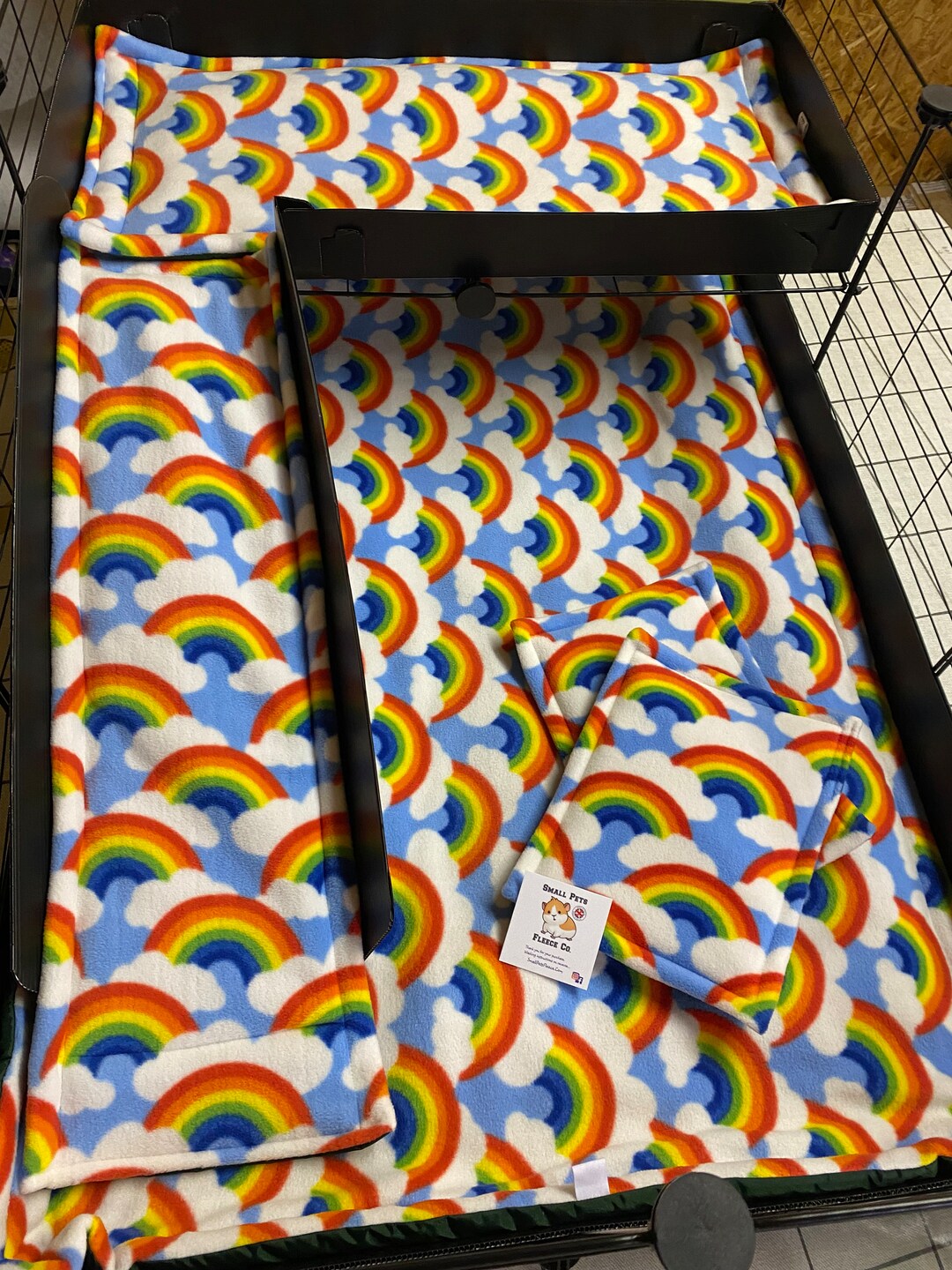 C and C Cage/kavee Cage Size Waterproof Fleece Liners Set. 4 Piece Set ...