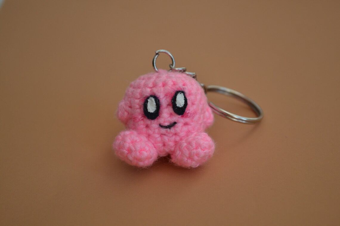 PATTERN Kirby plush Keychain crochet Pattern Kirby Key Caps Etsy