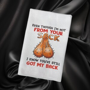 Funny Man Towel: Not From Your Balls Gag Gift