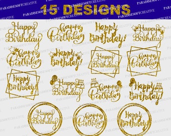 Download Happy Birthday Svg Etsy