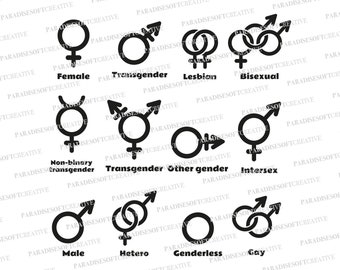 Gender Sign Svg Etsy