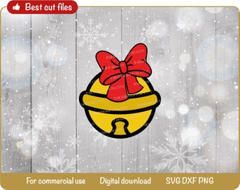 Jingle Bell Svg, Jinglebell SVG, Sleigh Bell Svg, Christmas Bell Svg, Santa Bell Svg, Christmas Svg, Cricut, dxf, Vector, Digital File