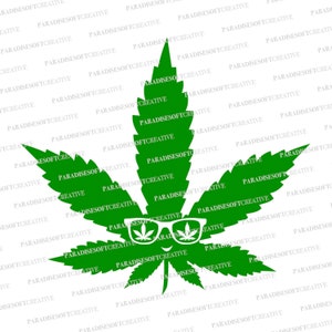 Pot Leaf SVG, Weed SVG, Cannabis SVG, Marijuana svg, 420 Marijuana smile svg, Stoner svg, Weed glasses svg, Pothead svg, Marijuana Leaf svg