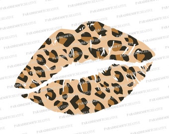Leopard Lips svg, Leopard Lips, Kiss SVG, Kiss leopard SVG, leopard SVG, Lips, Lips Leopard svg, Leopard Lips vector