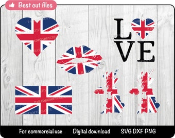 UK flag svg,  UK heart svg, UK love svg, I love uk svg, United Kingdom svg bundle, Cut file, Cricut, SIlhouette, Digital File, Vector