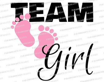 Team Girl Svg, Gender Reveal Svg, Team Pink svg, Pregnancy Svg, Team Girl  Svg,  Mom to be svg, mama to be svg, File Cut Files Cricut SVG