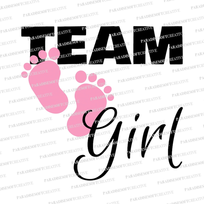 Download Team Girl Svg Gender Reveal Svg Team Pink svg Pregnancy | Etsy