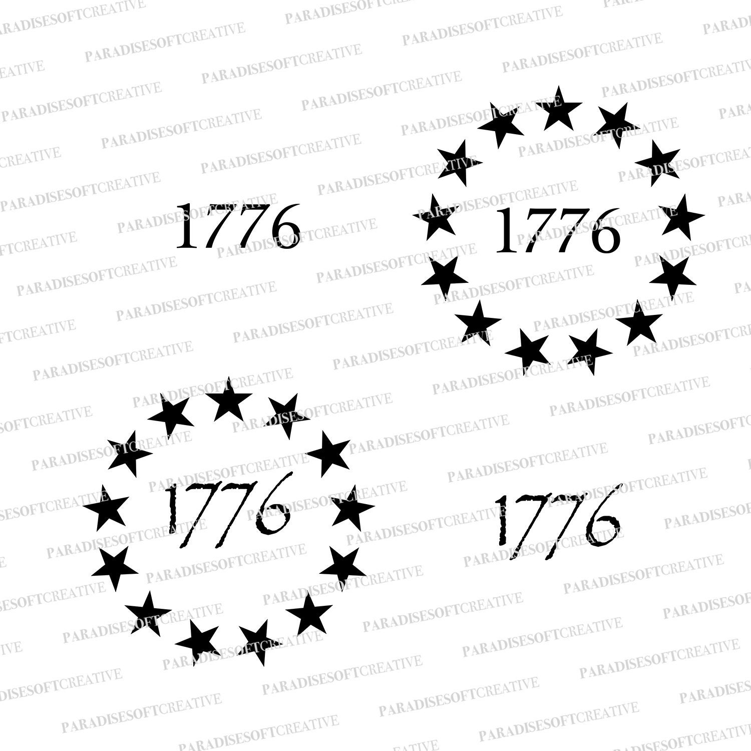 thumbnail image 2 of Betsy Ross Circle Of Stars 2nd Amendment Die Cut Decal – Oracal Vinyl Made In USA 2 of 4