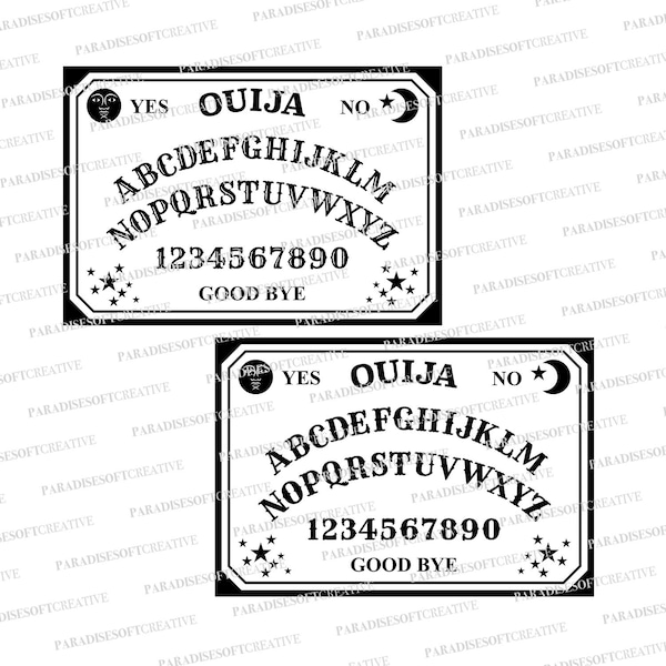 Ouija SVG Board, Ouija SVG, Ouija Vector, Ouija Game Svg, Ouija Parts, Vector, Fichier numérique