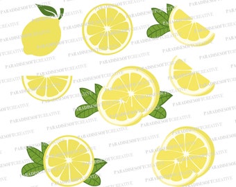 Lemon SVG Bundle, Lemon SVG, Lemon Slice, Fruit svg, Lemon ClipArt, Lemon png dxf, Lemon vector, Lemon Cut File, Digital File