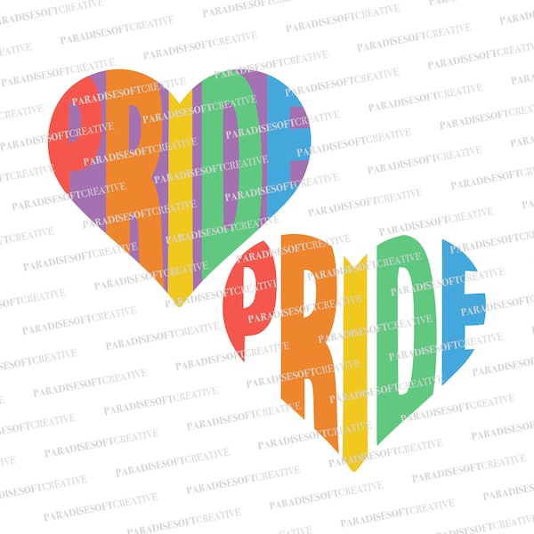 Pride svg, Gay Pride svg, LGBT Pride svg, LGBT svg, Heart svg, Gay heart svg, Pride heart svg, LGBT heart svg, lgbt clipart, lgbt svg