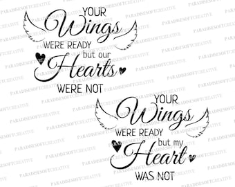 Vos ailes étaient prêtes mais mes coeurs n&#39;étaient pas SVG, Vos ailes étaient prêtes mais mes coeurs n&#39;étaient pas SVG, Vector, Fichier numérique