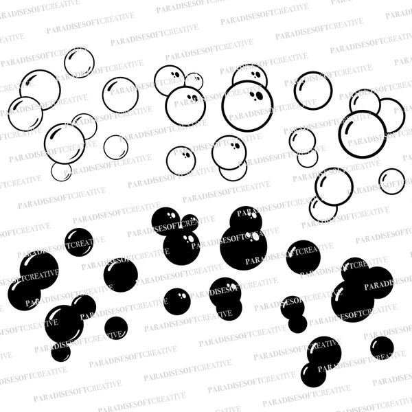 Bubbles SVG, Soap Bubbles SVG, Bubbles Vector, Soap Bubbles Vector, Underwater Bubbles SVG, Underwater svg, Sea svg, Digital File