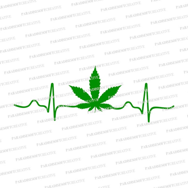 Marijuana heartbeat svg, Marijuana svg, Cannabis leaf svg, Pot leaf svg, Cannabis svg, Medical marijuana svg Weed Leaf svg, Cannabis vector