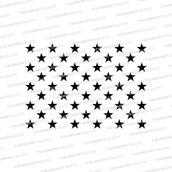 50 estrellas Estados Unidos de América SVG, Estrellas bandera de EEUU svg, 50 Estrellas USA svg, 50 Estrellas svg. Vector