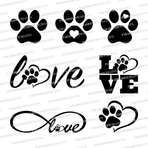 Free Free 59 Love Dog Paw Svg SVG PNG EPS DXF File