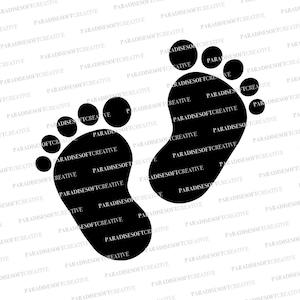 Pie de bebé SVG, huella bebe svg, bebé vector, pie bebé SVG, archivo de corte, vector, descarga digital
