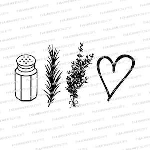 Practical SVG, Magic svg,  Salt Rosemary Lavender Love, Vector, Cut File, Digital File