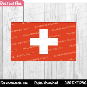 Switzerland Flag SVG, Swiss Flag DXF, Swiss Cross svg, Swiss Flag PNG, Swiss flag svg, Flag Switzerland svg, Swiss flag Cricut, Cut file