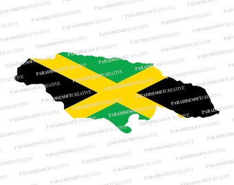 État de la Jamaïque svg, JAMAICA Flag SVG, Jamaica Flag svg, Jamaica vector, Reggae svg, Jamaica svg, Jamaican svg, Cut file