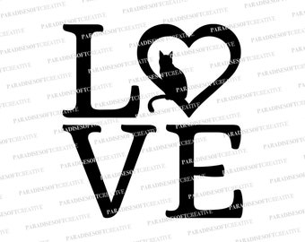 Cat Love SVG, Cats Love SVG, Cat SVG, I Love Cats svg, I Love My Pet svg, Cats Lover svg, Crazy Cat Lady svg, Vector, Clipart