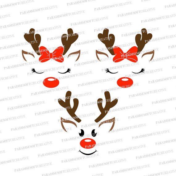 Download Reindeer Svg Christmas Unicorn Svg Deer Svg Winter Reindeer Etsy