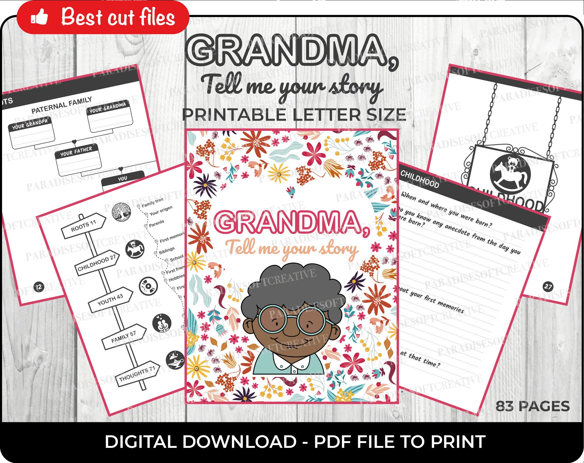 Nonna Raccontami la tua storia PDF Un regalo perfetto per tua nonna Libro  dei ricordi in PDF stampabile -  Italia
