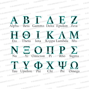Alfabeto Griego 2 capas SVG, Letras Griegas SVG, Letras Hermandad svg, Nombres de Fraternidades svg, Fraternidad svg, Hermandad Vector