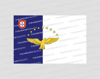 Azores flag SVG, Açores flag SVG, Portuguese Flag svg, Portugal flag svg, cutting file azores flag vector, Cricut, silhouette or Brother