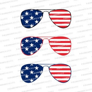 Flagge Vereinigte Staaten SVG, Flagge Sonnenbrille USA SVG, Amerika Sonnenbrille, Amerika Brille SVG, 4. Juli SVG, 4. Juli Brille SVG