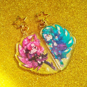 Xayah & Rakan Starguardian keycharm