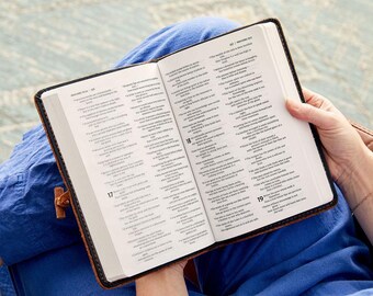 Leather ESV Bible | God&#39;s word leather bound English Standard Version translation handmade scripture Christian books inspiration